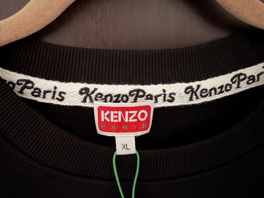 KENZO トラ刺繍 スウェット XL 黒