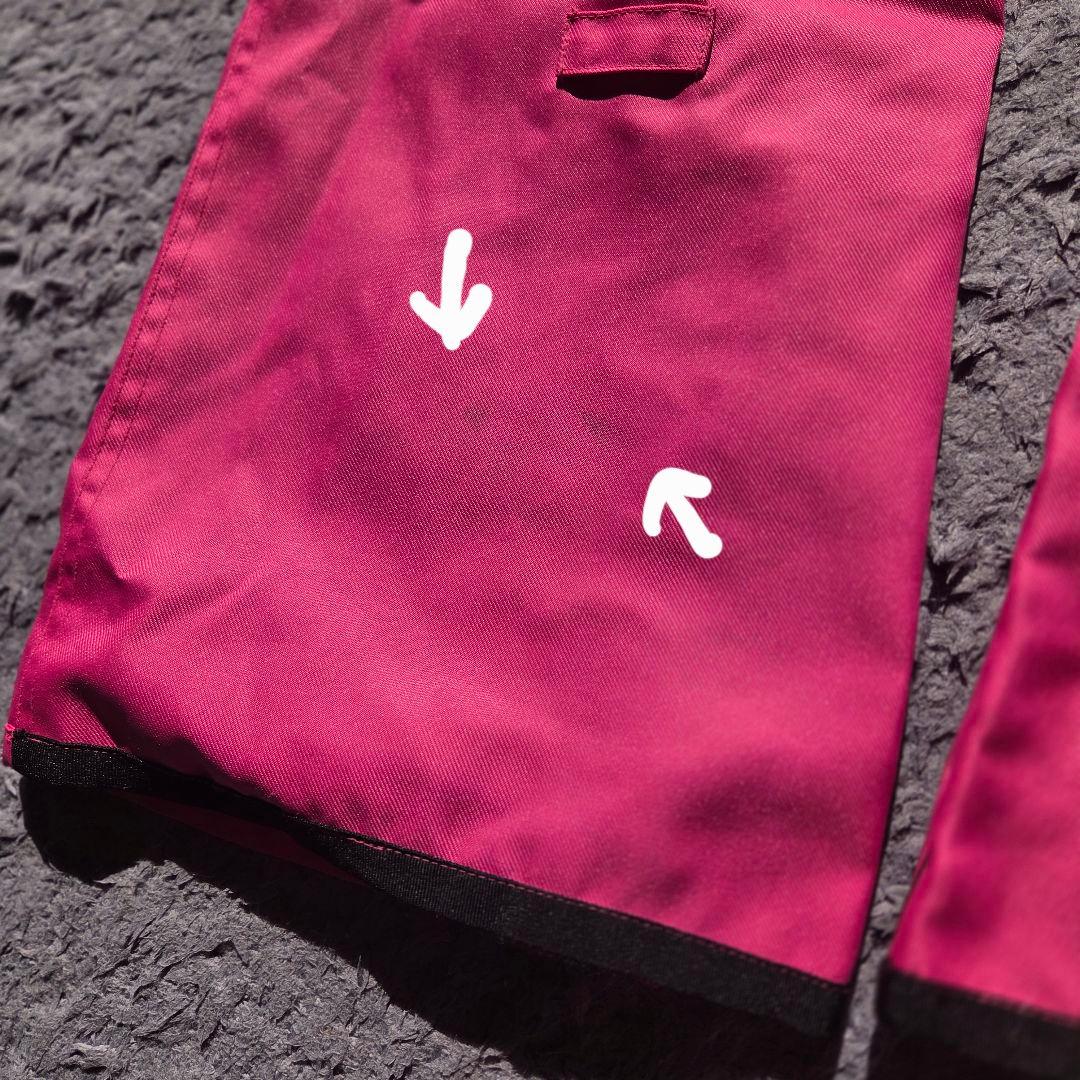 スノーウェア　上下セット　上M／下9号　ピンク×黒　多機能　通気性　レディース