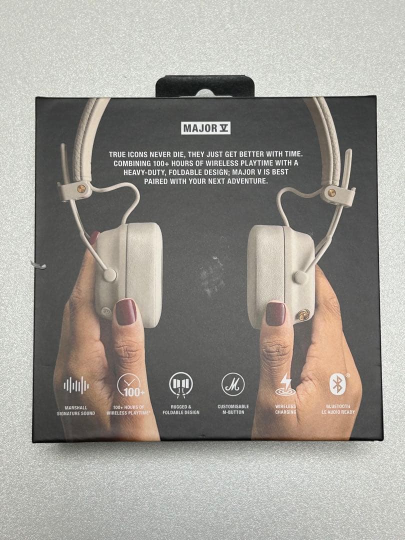 Marshall Major Vワイヤレスヘッドフォン クリーム