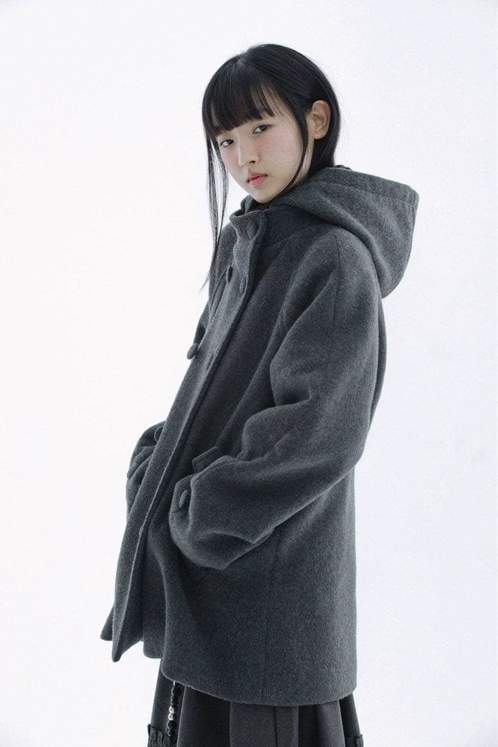 hug your skin ハグユアスキン Hooded Half コート