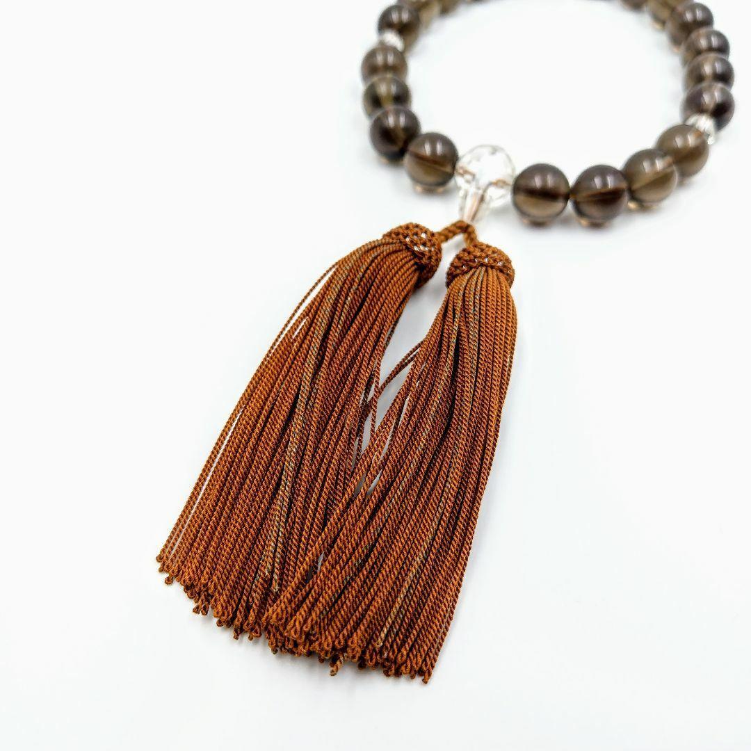 片手念珠　茶水晶　在庫処分大幅値下げ！