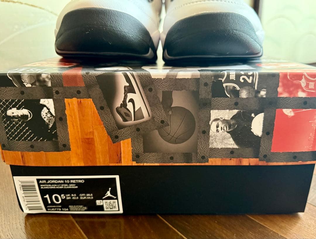 SHIN 様Air Jordan 10 レトロ ライト スティール グレイ