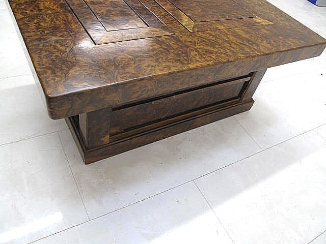 希少品 花梨瘤材総玉杢長火鉢　関西長火鉢　座敷火鉢　時代火鉢　希少杢　孔雀杢