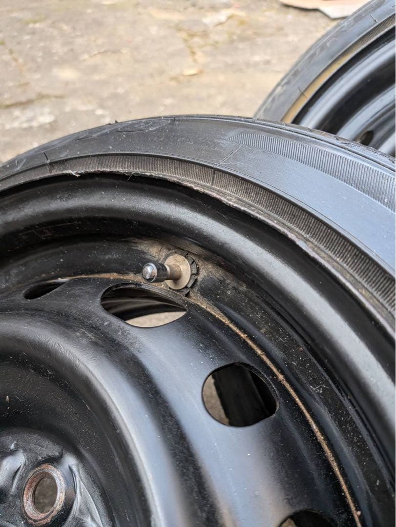 14インチ スチールホイール　鉄ちん　6j pcd100/4穴