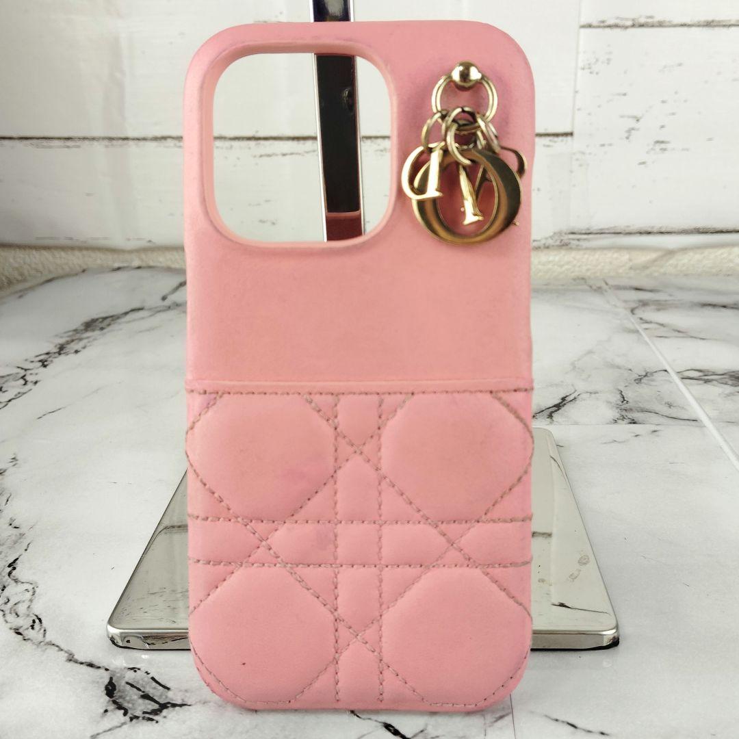 【最高モデル】ディオール☆ラムスキン　カナージュ　iPhone 14 Pro