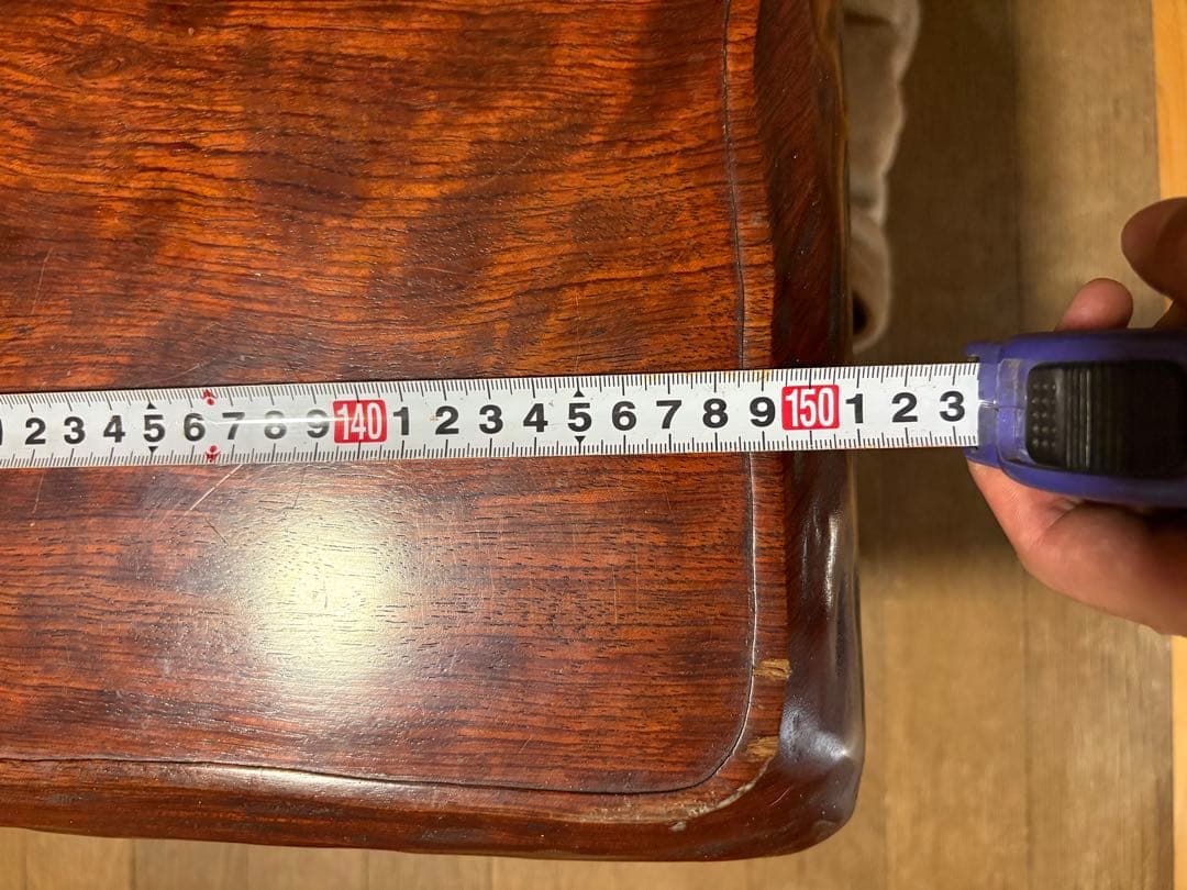 花梨 無垢 一枚板 座卓 幅151cm 高級 和モダン ローテーブル 送料込み