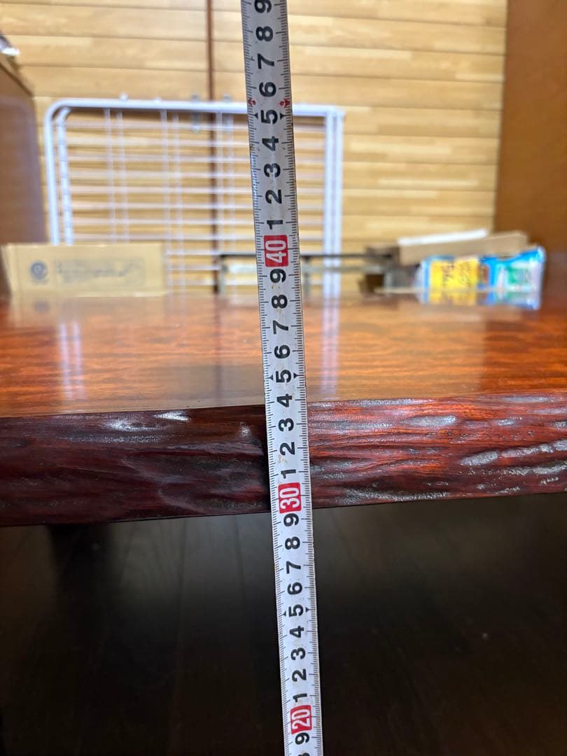 花梨 無垢 一枚板 座卓 幅151cm 高級 和モダン ローテーブル 送料込み