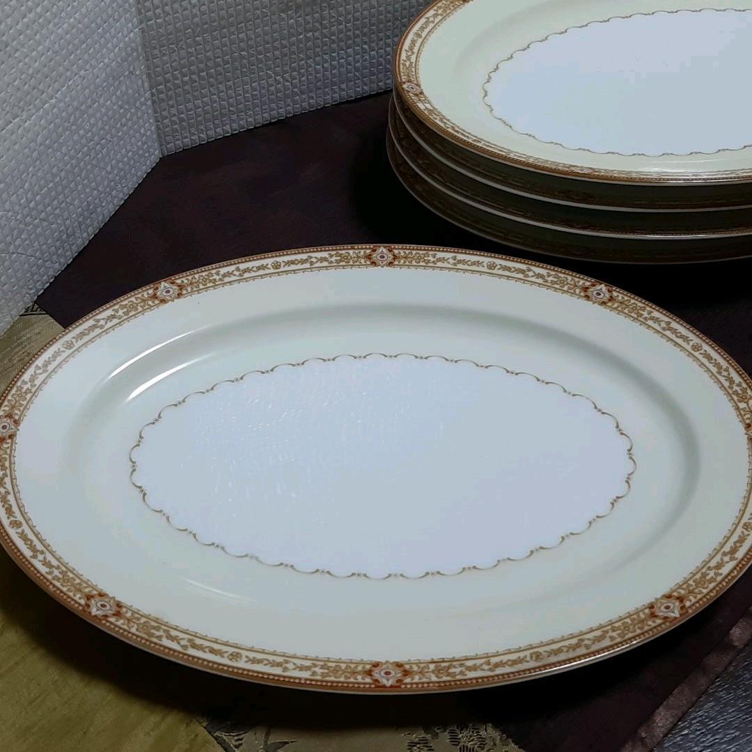 名古屋 製陶会社　meito china　オーバル中皿×5