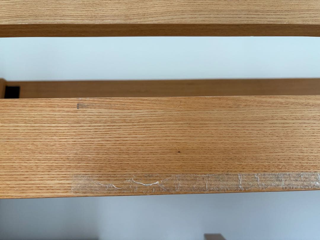 無印良品(MUJI) オーク材 セミシングル ハイベッド