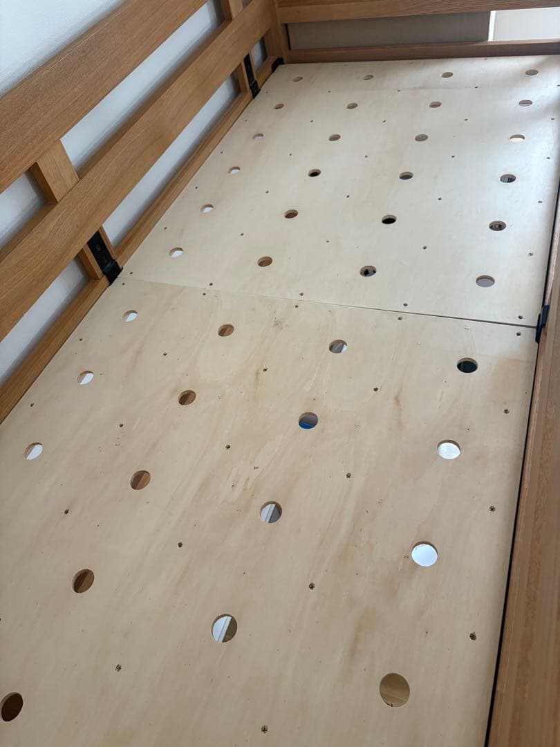 無印良品(MUJI) オーク材 セミシングル ハイベッド