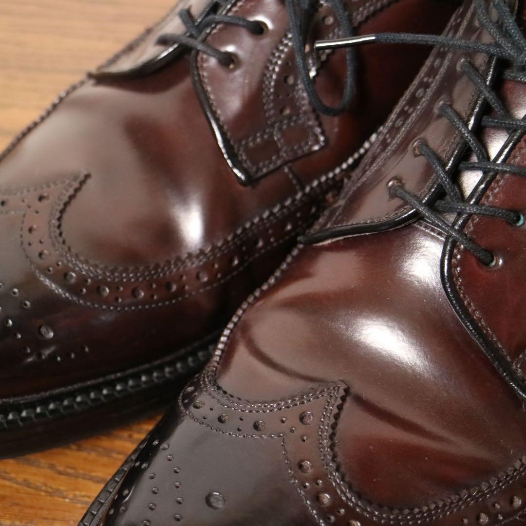 【超美品】 コードバン ジョンストンマーフィー 24.5 日本製 チヨダ 革靴