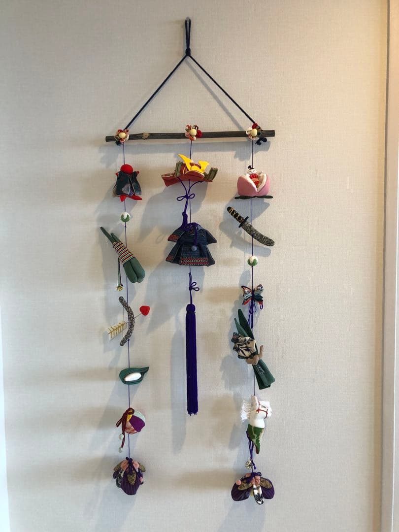 端午の節句の壁掛け⑤　吊るし飾り　吊るし雛
