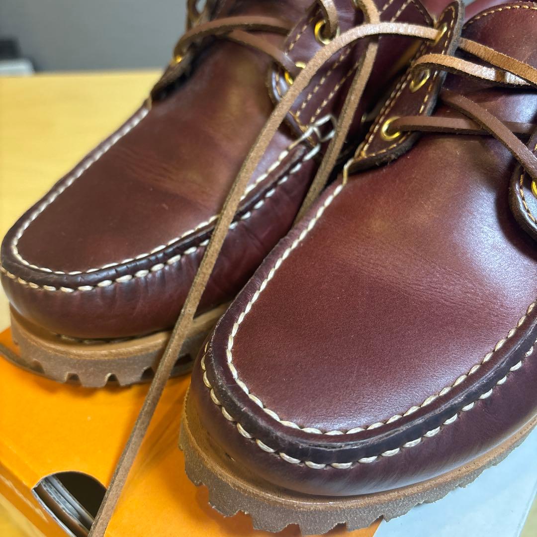 ティンバーランド　スリーアイ(3eye) クラシックラグ　26cm バーガンディ