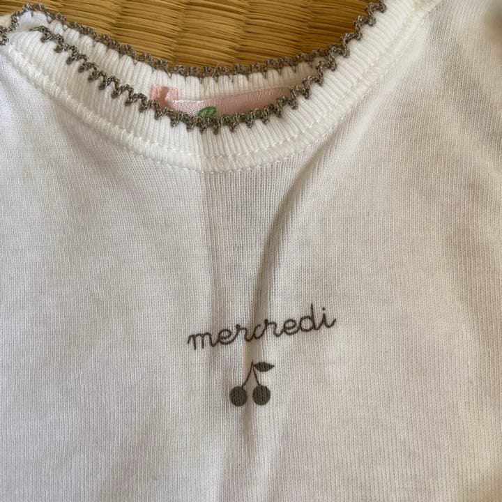 【新品未使用】　ボンポワン白色ロンパースセット