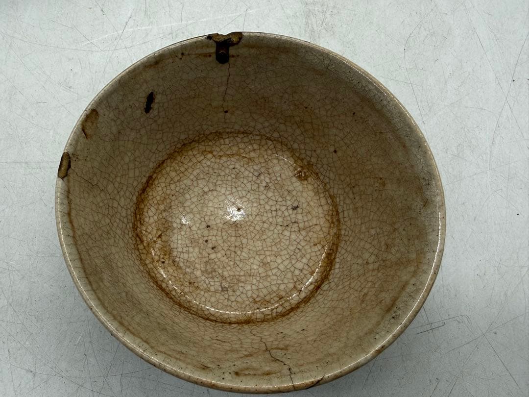 古清水　湯呑み5点　色絵　在銘　送料込み260202