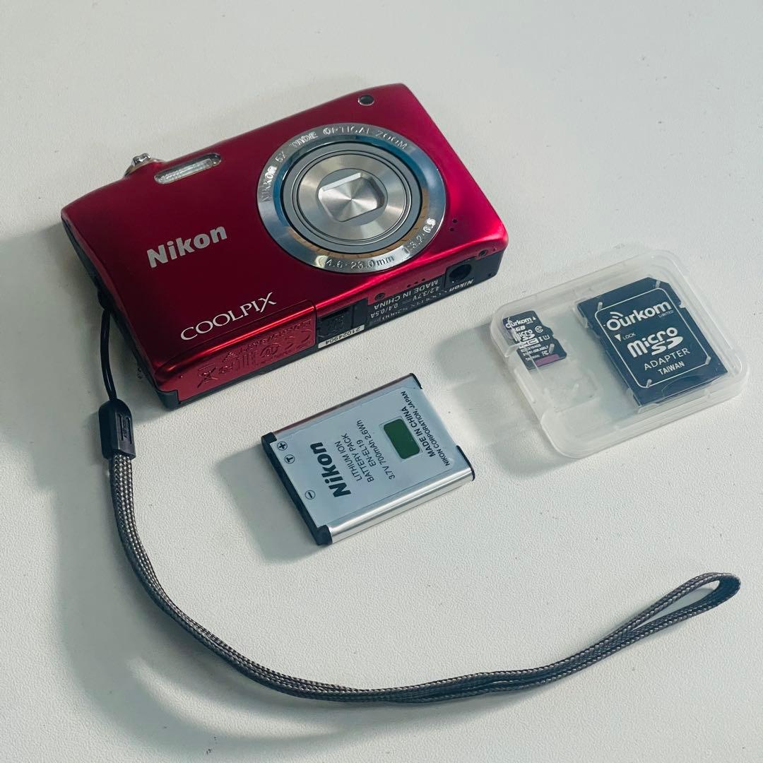 Nikon COOLPIX S2900 レッド動作確認済み
