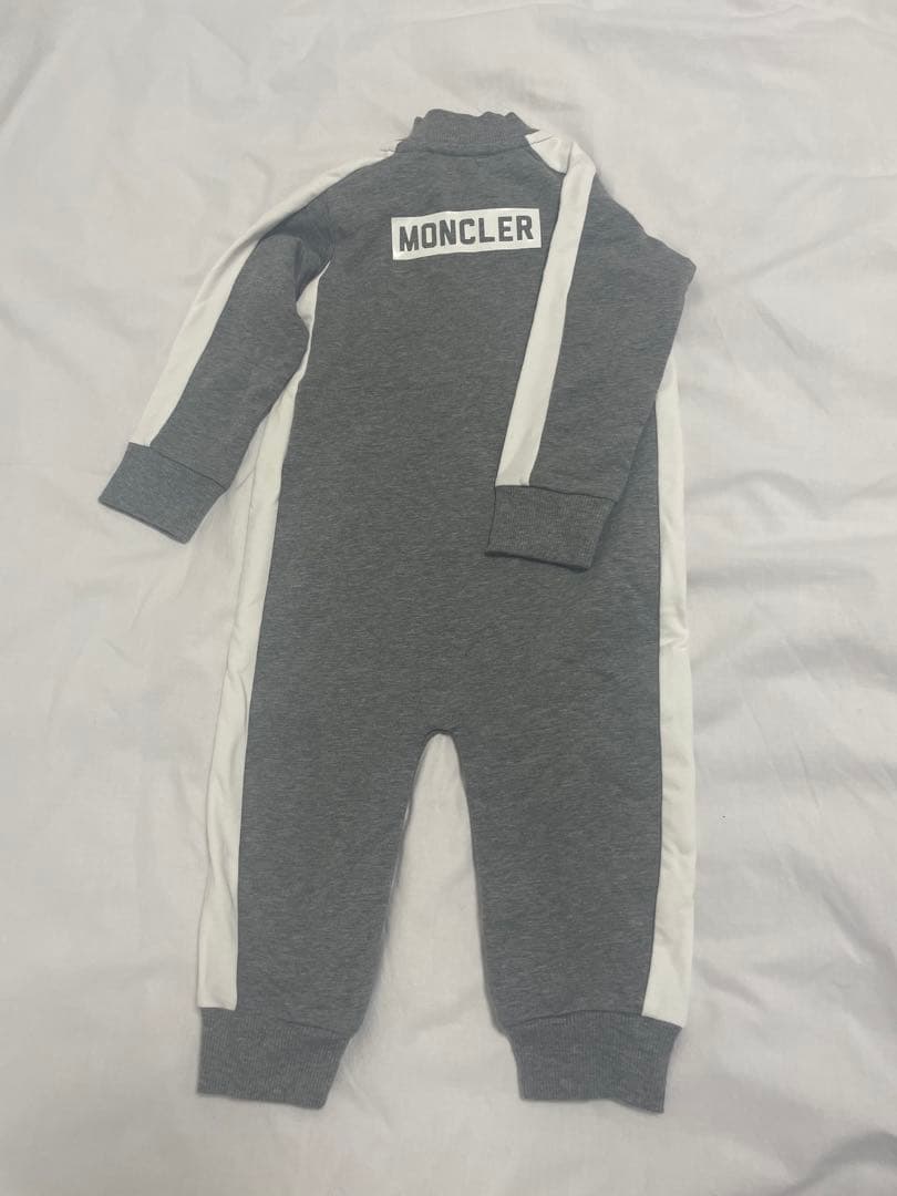 MONCLER グレー ロンパース　1歳サイズ