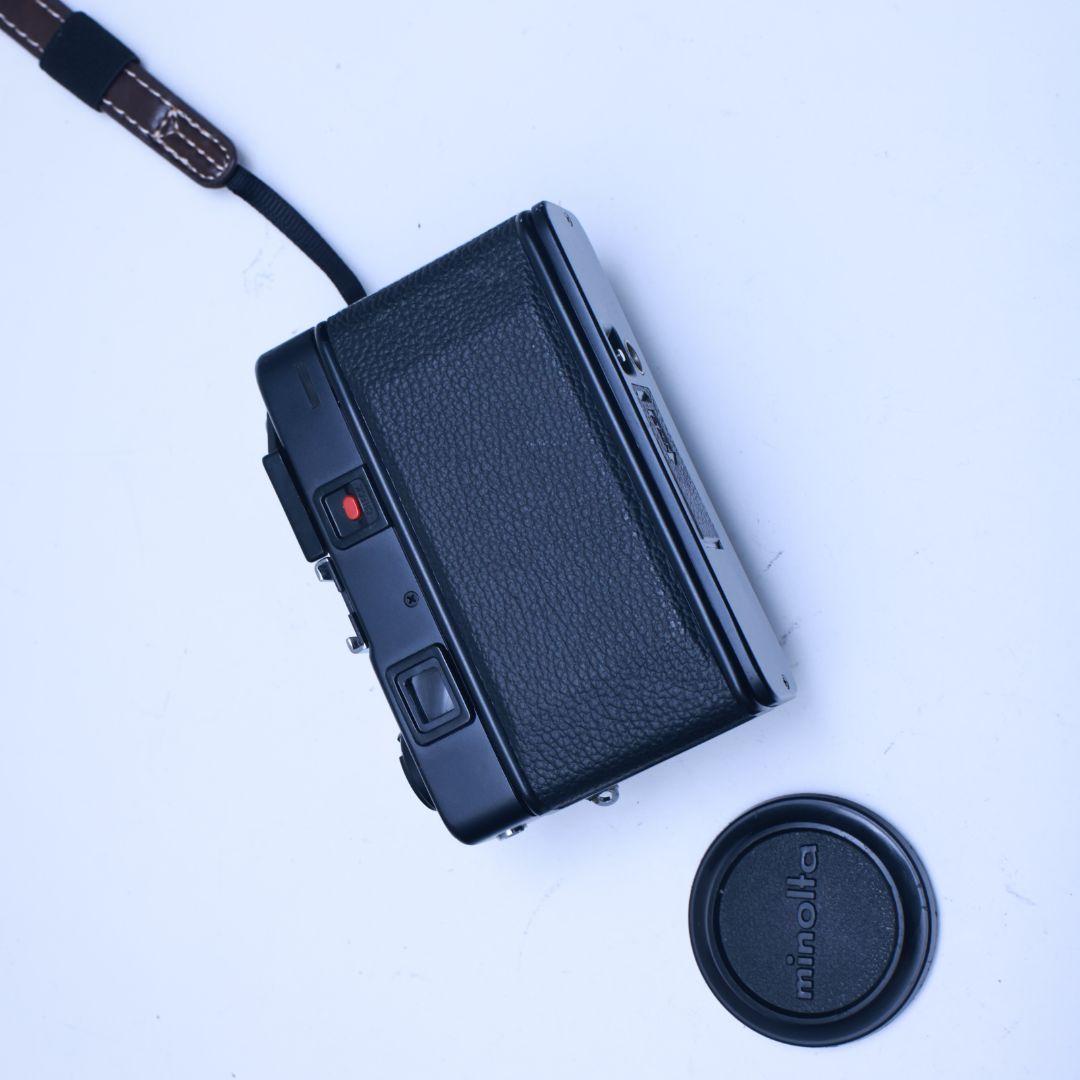 フィルムカメラ MINOLTA HI-MATIC F 電池付き 黑