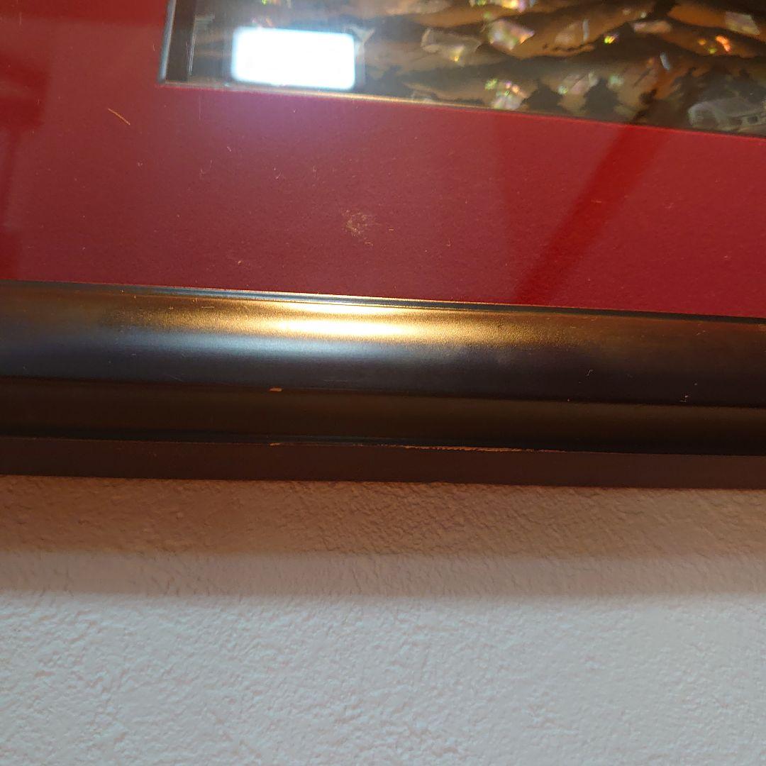 【美品】螺鈿細工　絵画　富士山　縁起物　浮世絵風　一点物