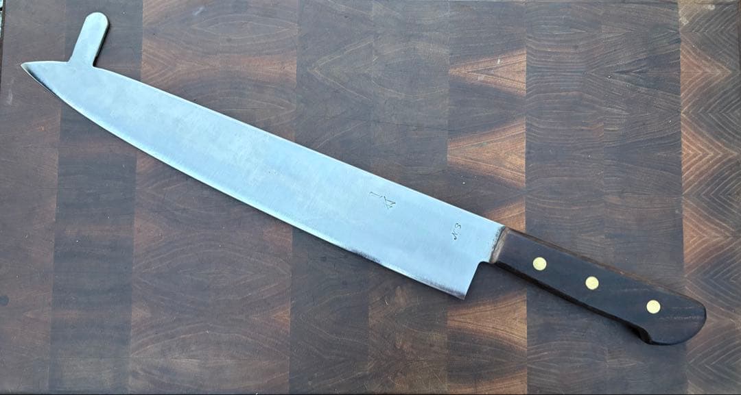 三条　東源正兼　冷凍包丁　牛刀　330mm 尺一　包丁　別打　炭素鋼　本職