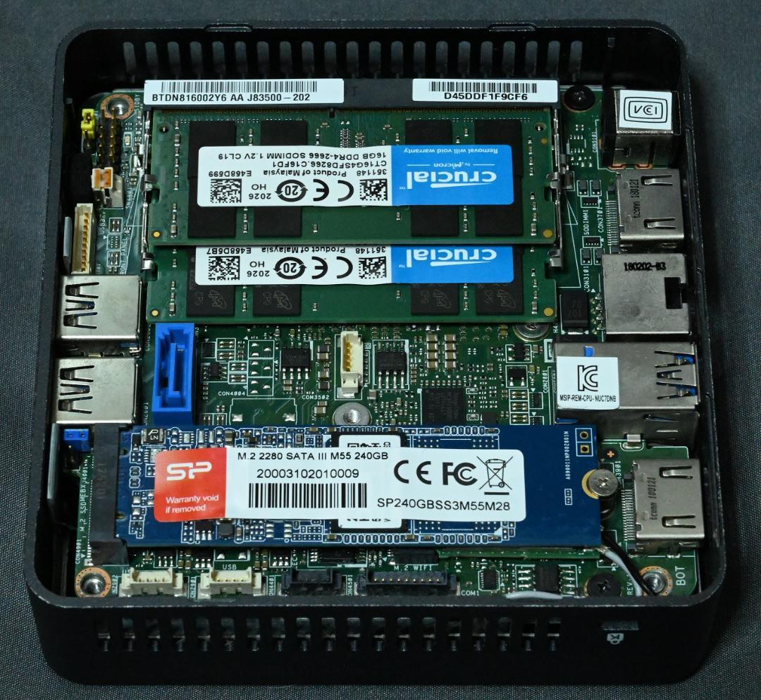 Intel NUC7i7DNKE ミニPC 32GBメモリ