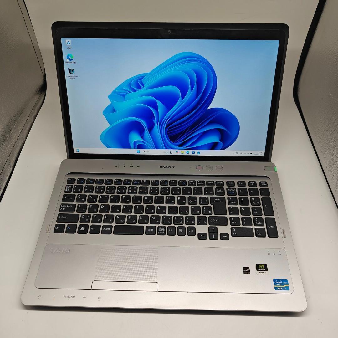 【VAIO】高性能i7 SSD512GB 16GB シルバー 大型ノートPC