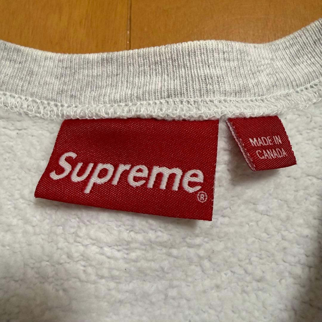Supreme Small Box Crewneck アッシュグレー 21aw