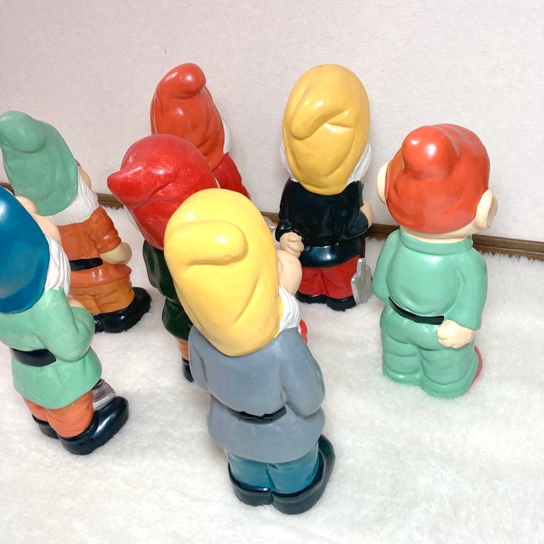 【高さ45cm✨】イルミ 七人の小人 オブジェ 陶器製 置物 7体セット 7人