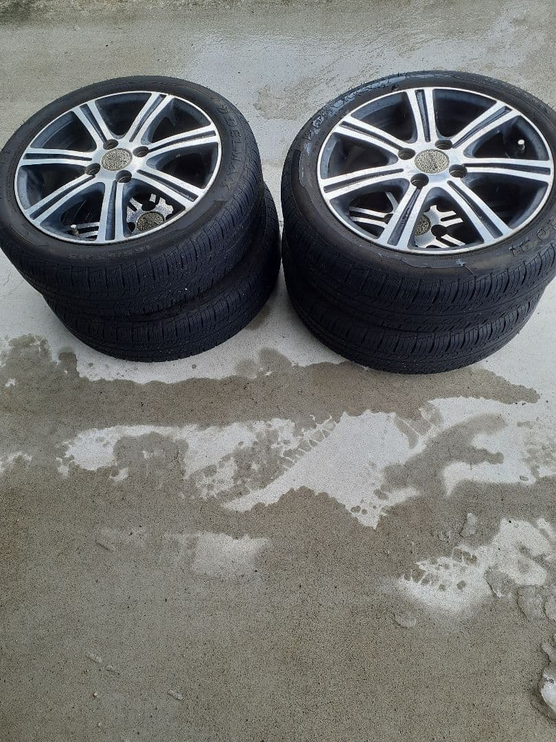 フー　15インチアルミホイール PCD100　　165/55R15