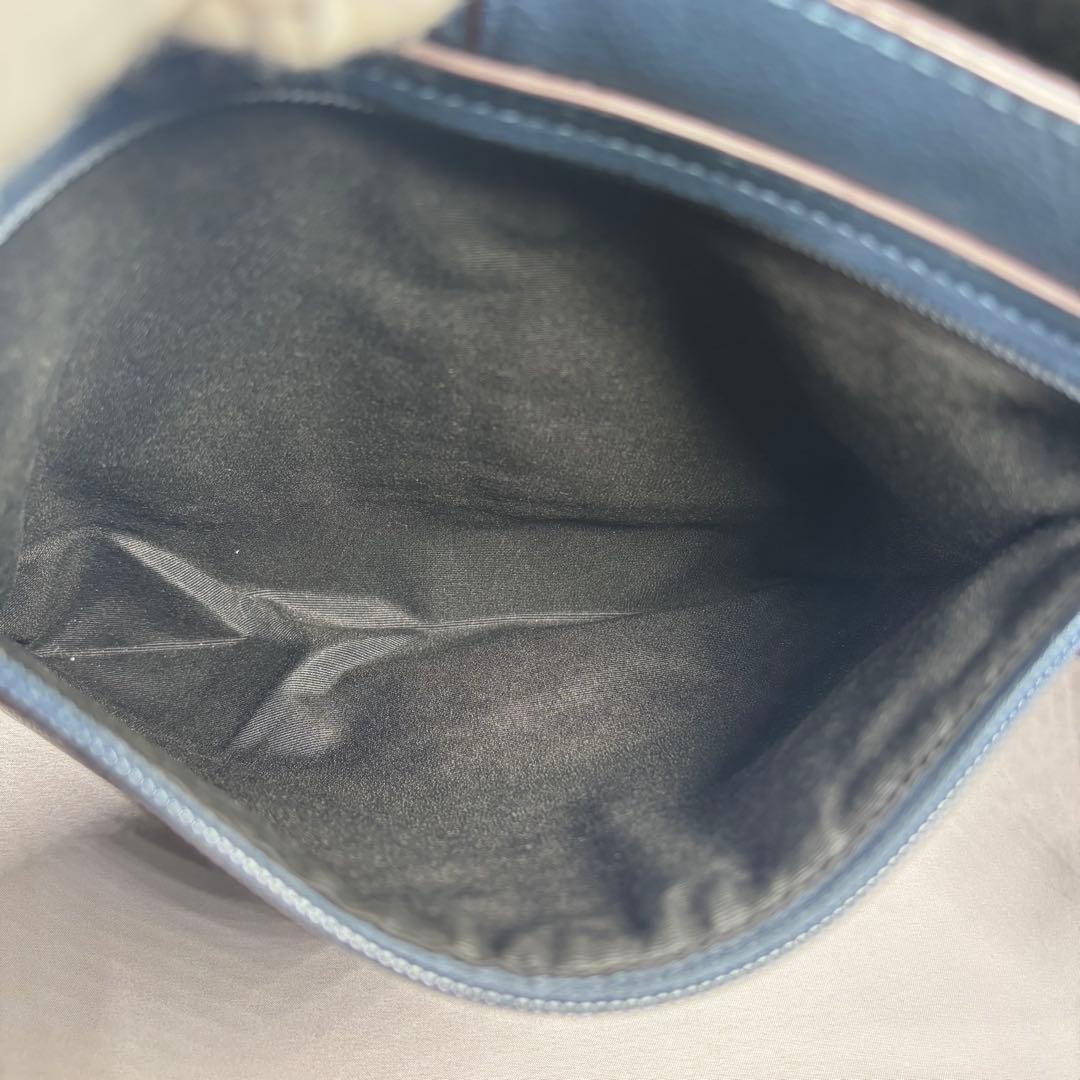 コーチ ショルダーバッグ メッセンジャーバッグ 斜め掛け レザー ブルー