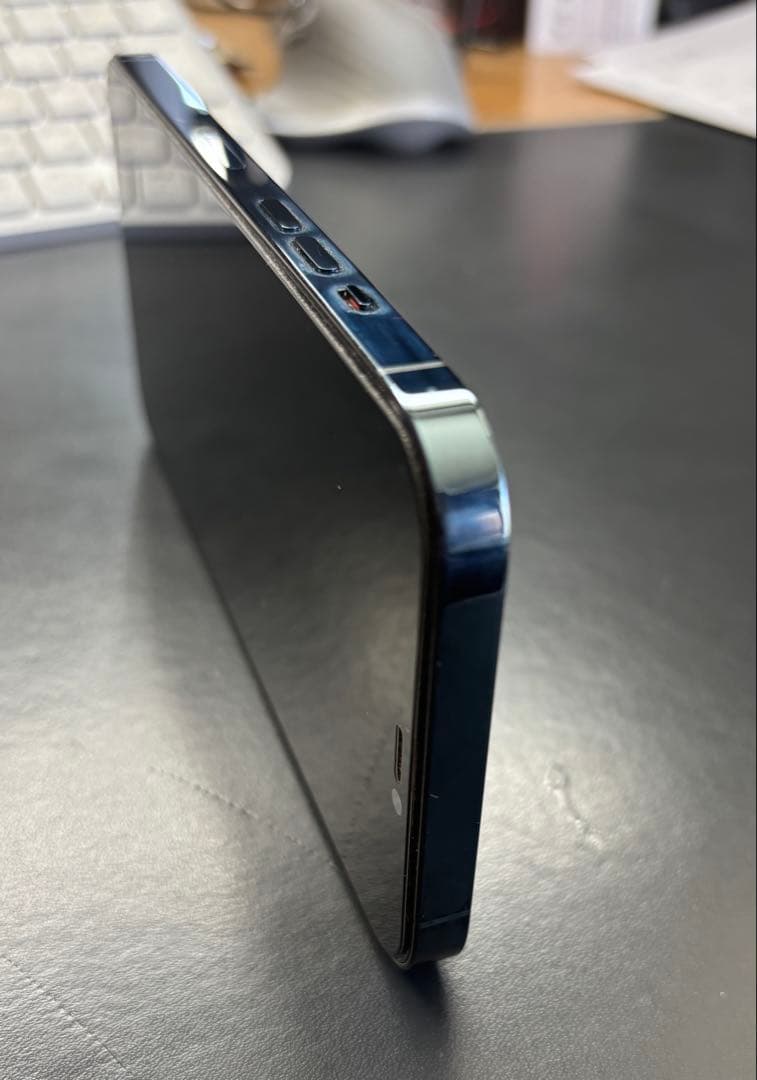 iPhone 12 ProMax 128GB、パシフィックブルー、バッテリ77%