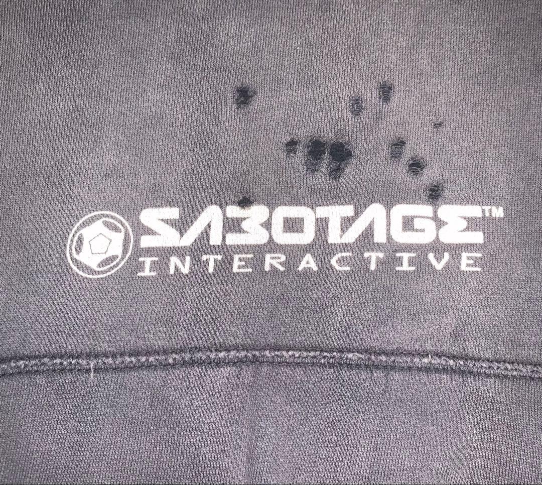 90s 超レア Sabotage shotgun hoodie