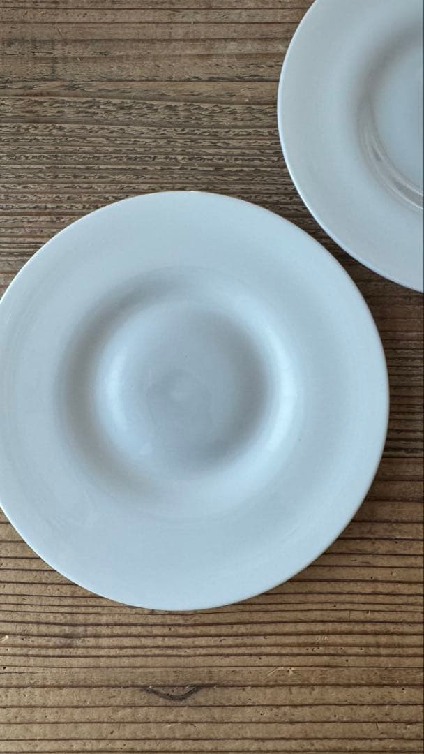 黒川登紀子 ガラスプレート 乳白色 2枚セット