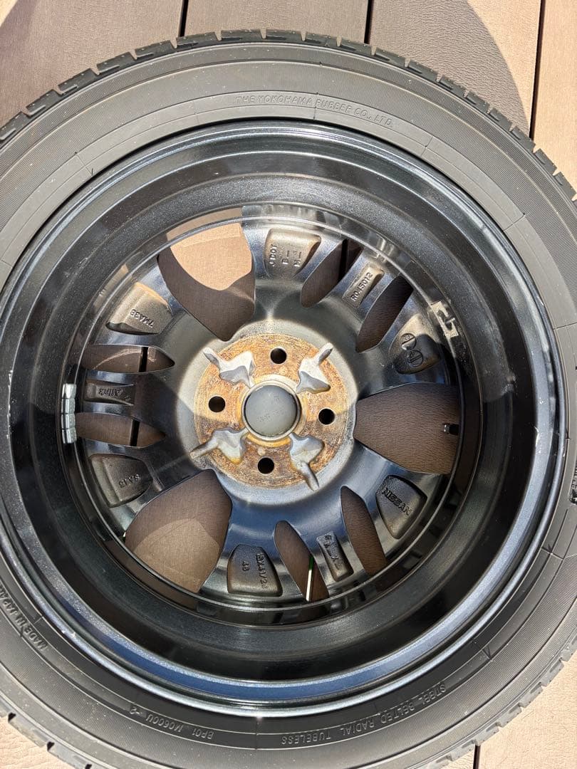 三菱 EKクロス 純正アルミホイール 溝ありタイヤ2024年 4本セット