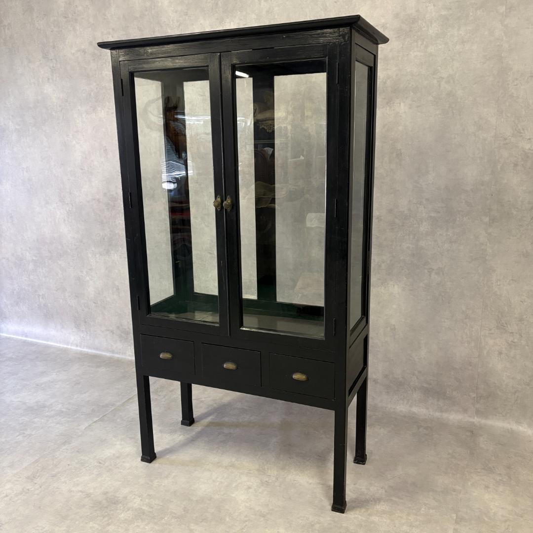 アンティーク　ケビントガラスケース