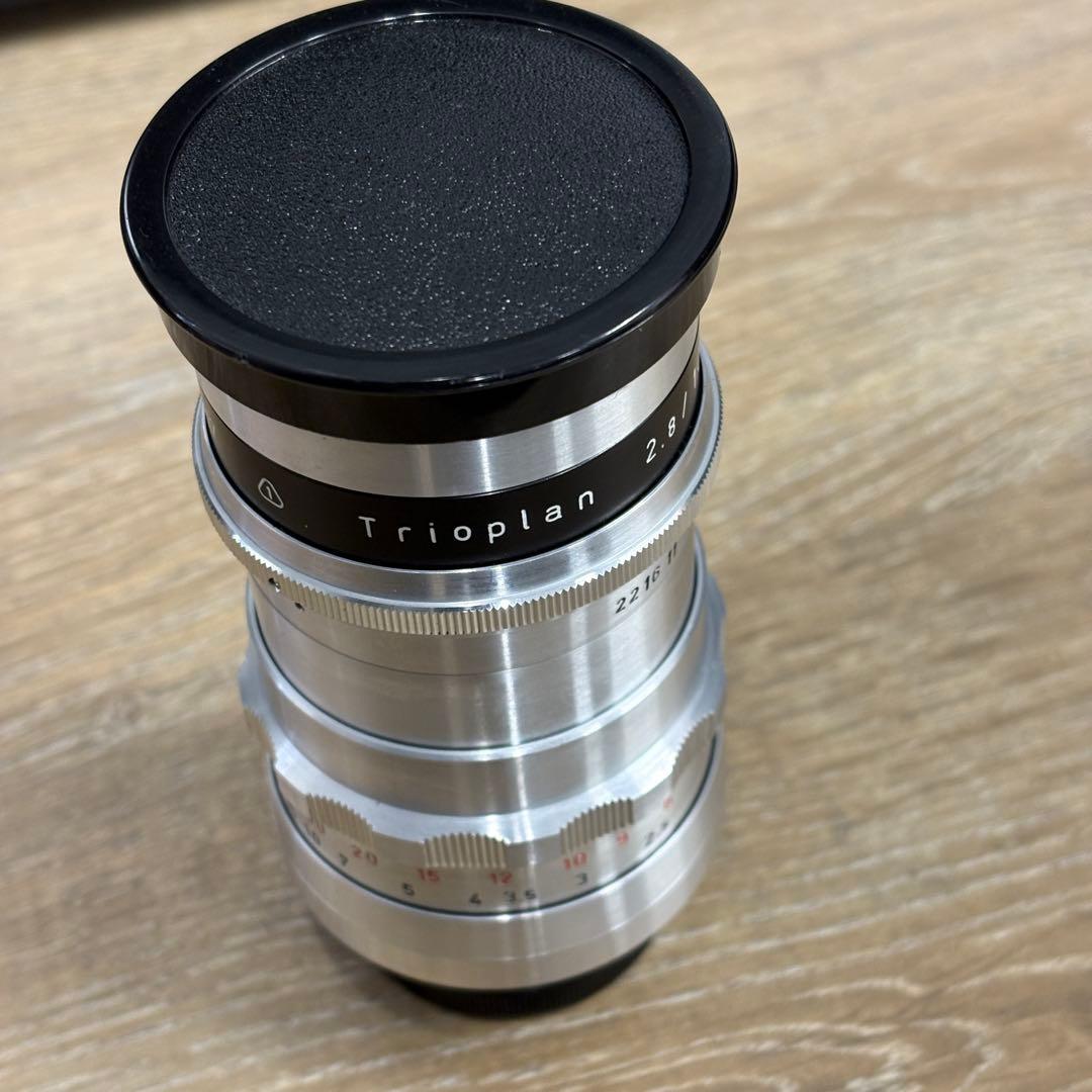 TRIOPLAN 100mm F2.8 Exakta マウントアダプタ付き
