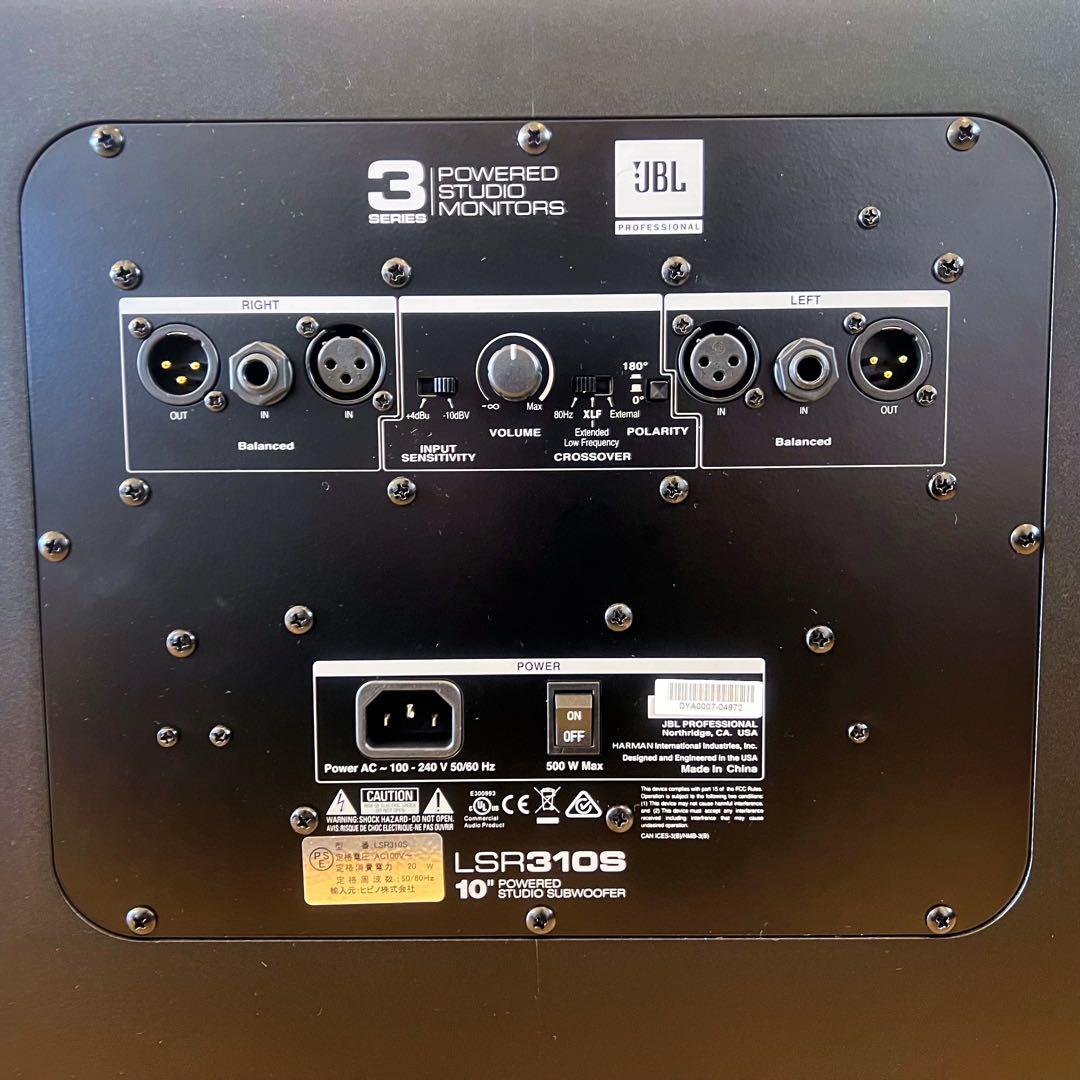 【完動美品】JBL LSR310S サブウーファー　スピーカー　国内正規品