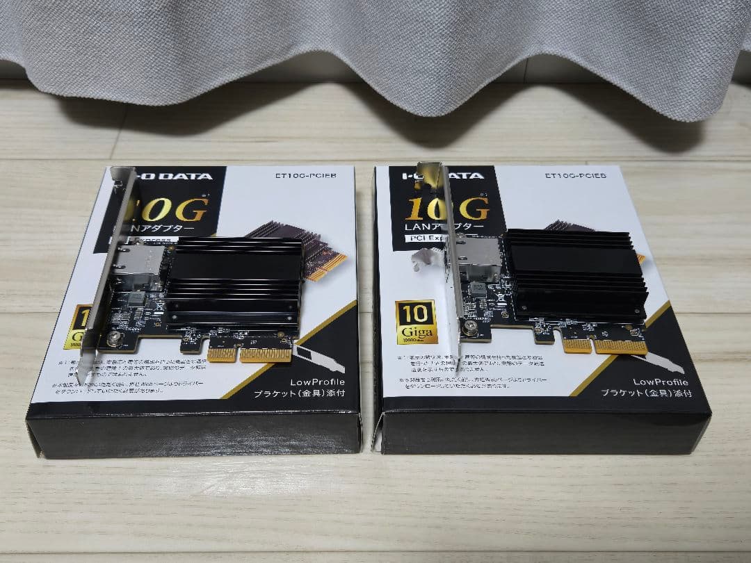 IO-DATA ET10G-PCIEB x2個