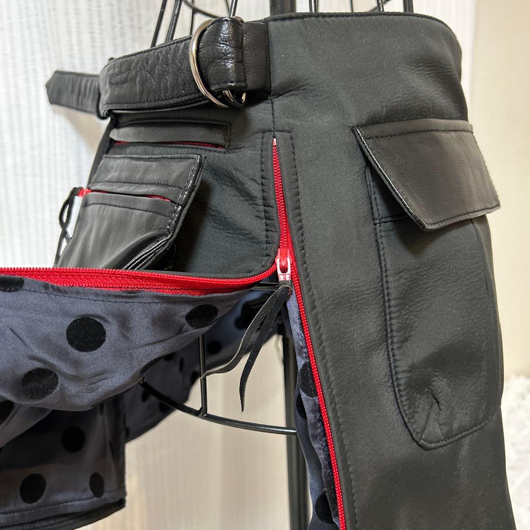 VIVIENNETAM ボディスカート山羊皮 1番外側ボタンでウエスト37×2㎝