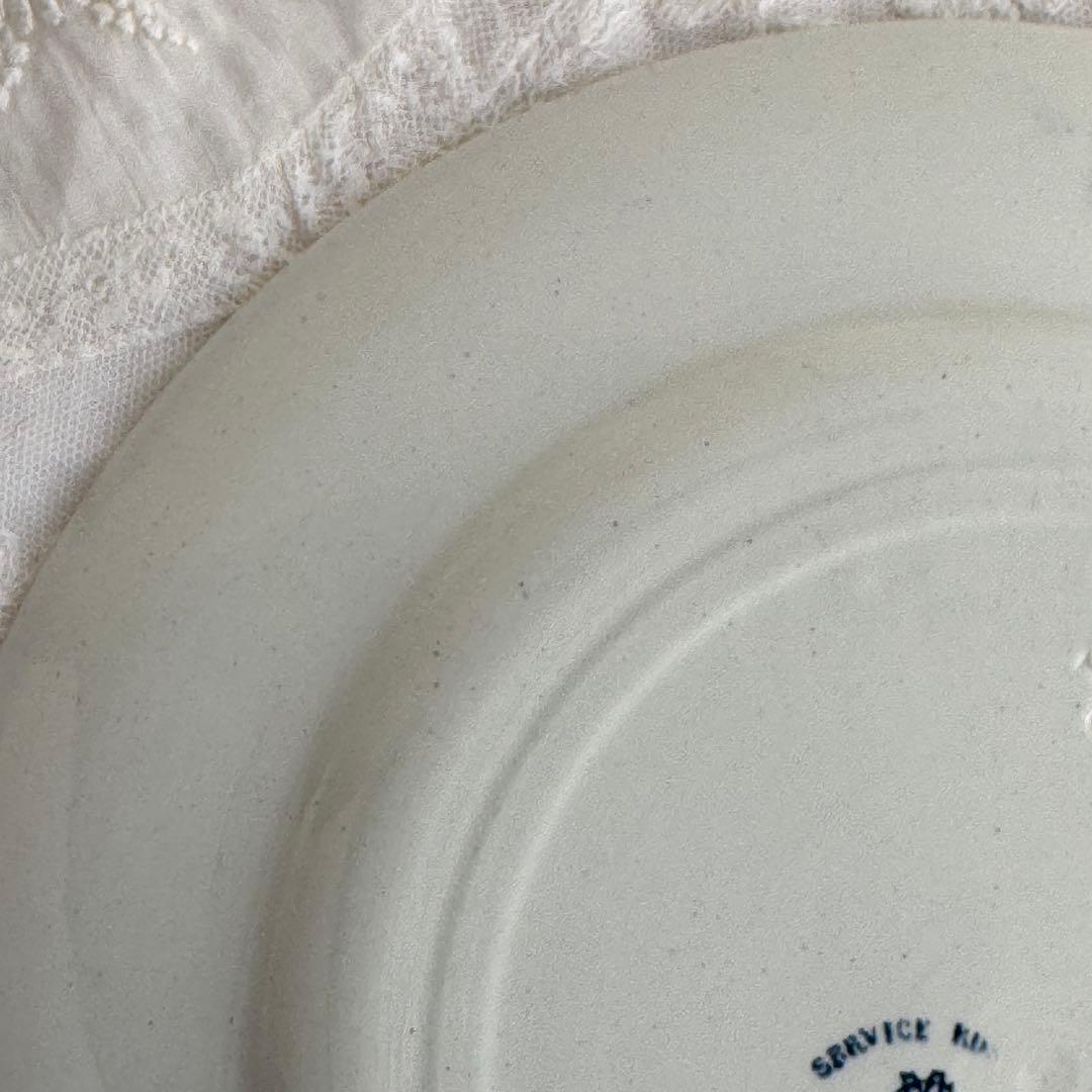 フランスアンティーク　クレイユモントロー　ローザ　 Creil 平皿