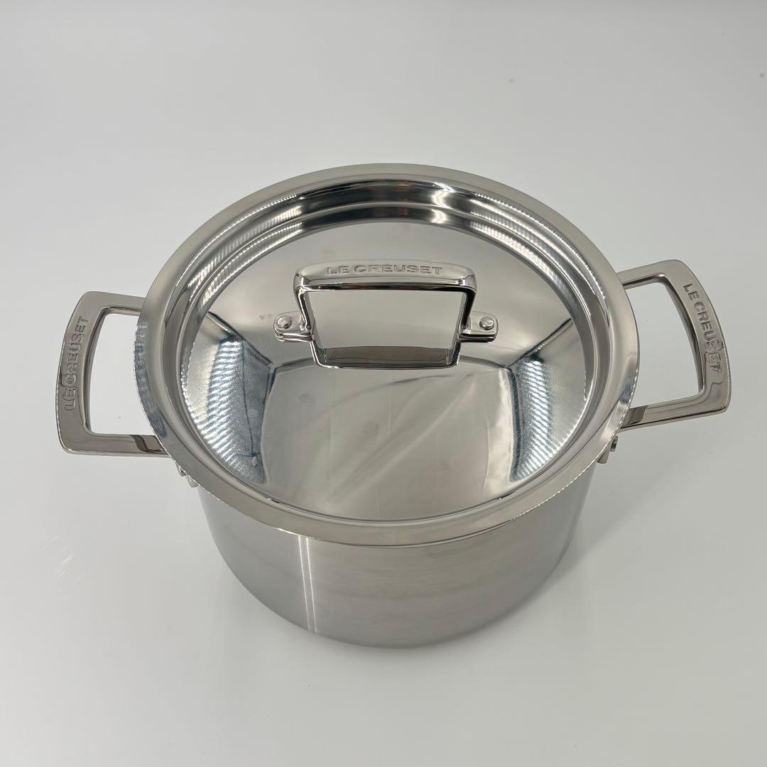 LE CREUSET ルクルーゼ　ステンレス　両手鍋　20cm 4L
