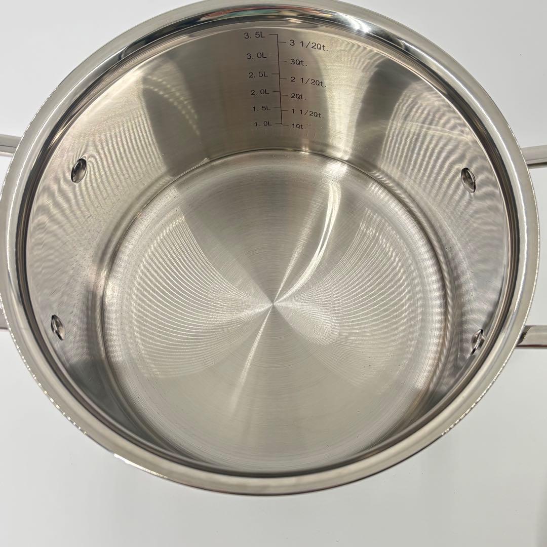 LE CREUSET ルクルーゼ　ステンレス　両手鍋　20cm 4L