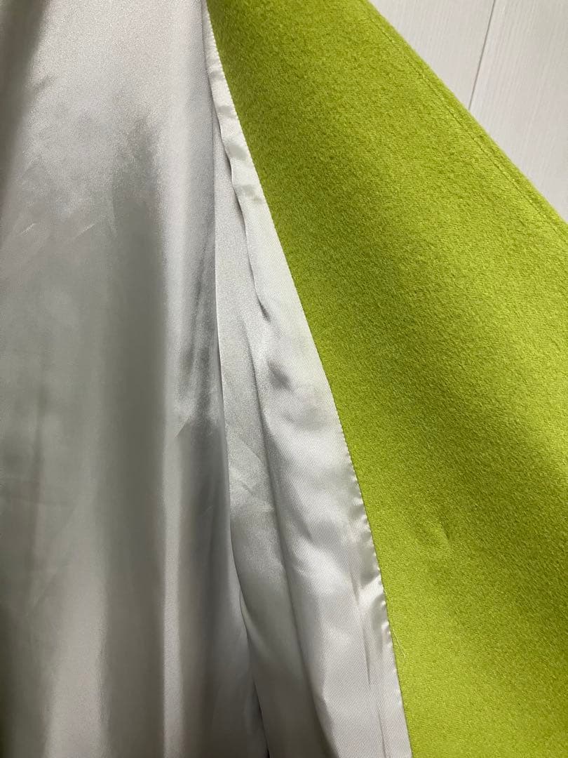 定価47000Spick &span ピスタチオグリーンコートタグ付き高級ウール