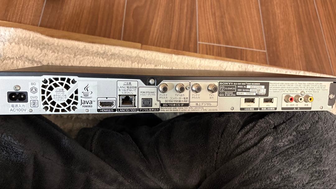 bdz ew500　SONY blue-rayHDDレコーダー