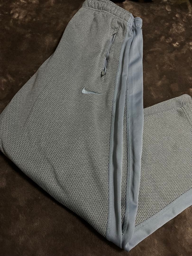 NIKE THERMA FIT ナイキ　セットアップ　グレー　水色　L
