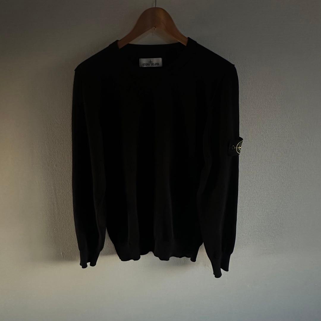 【着用一度のみ❗️】stone  リブニット　セーター　M黒