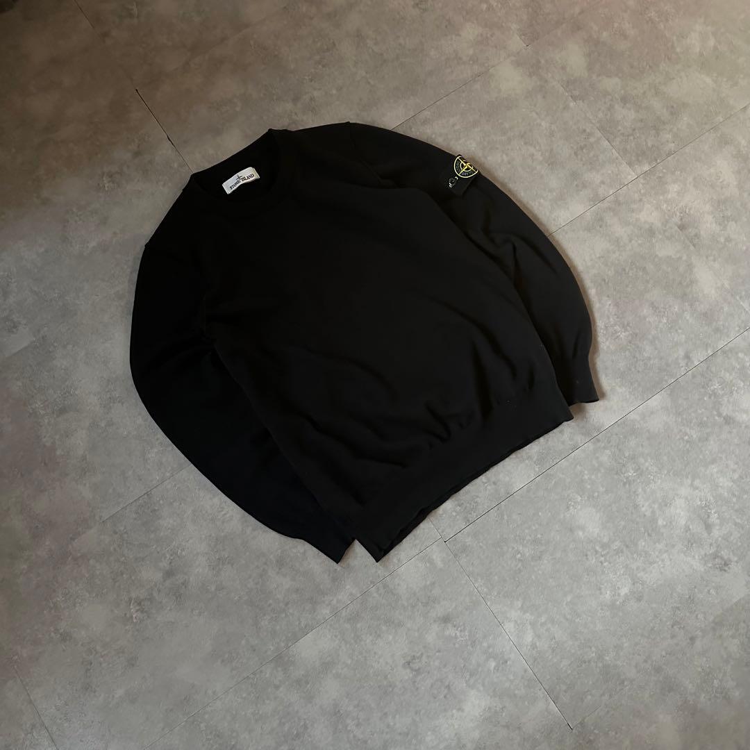 【着用一度のみ❗️】stone  リブニット　セーター　M黒