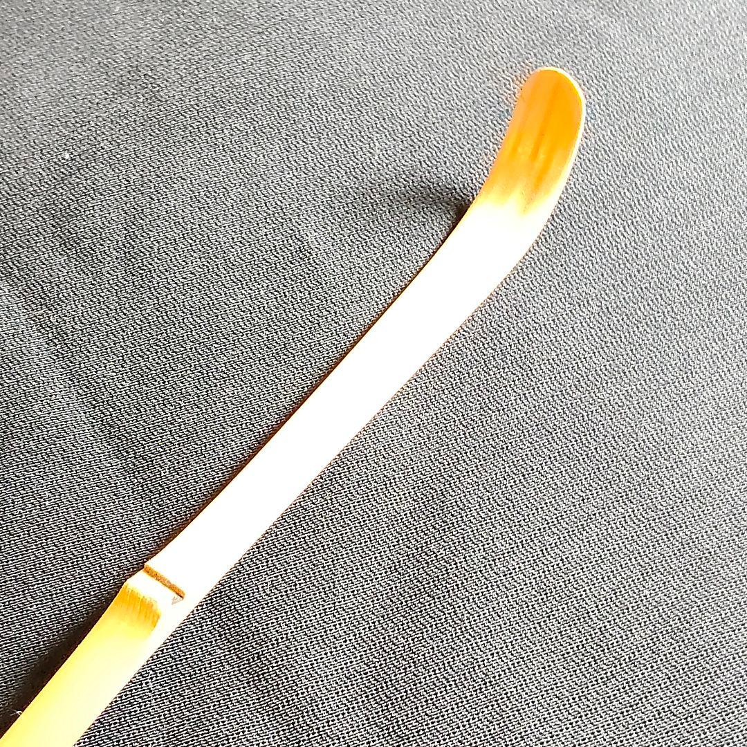 紫埜義山　茶杓銘「有明」竹杓茶　大徳寺共箱　茶道具