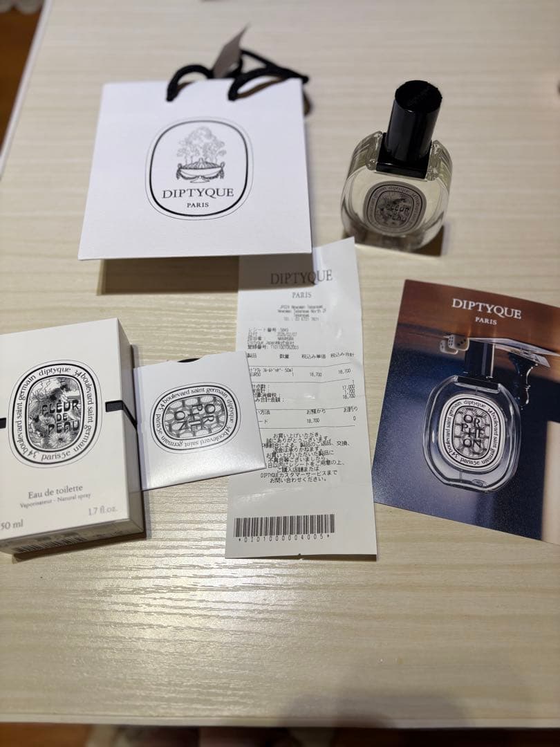 diptyque Fleur de peau（フルールドゥポー）トワレ　50ml