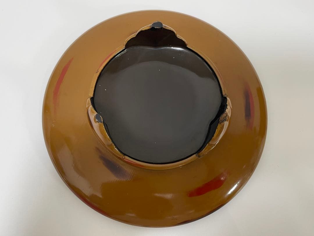 葵紋 天目台 漆器 木製 アンティーク レトロ 時代物 茶道具 骨董品